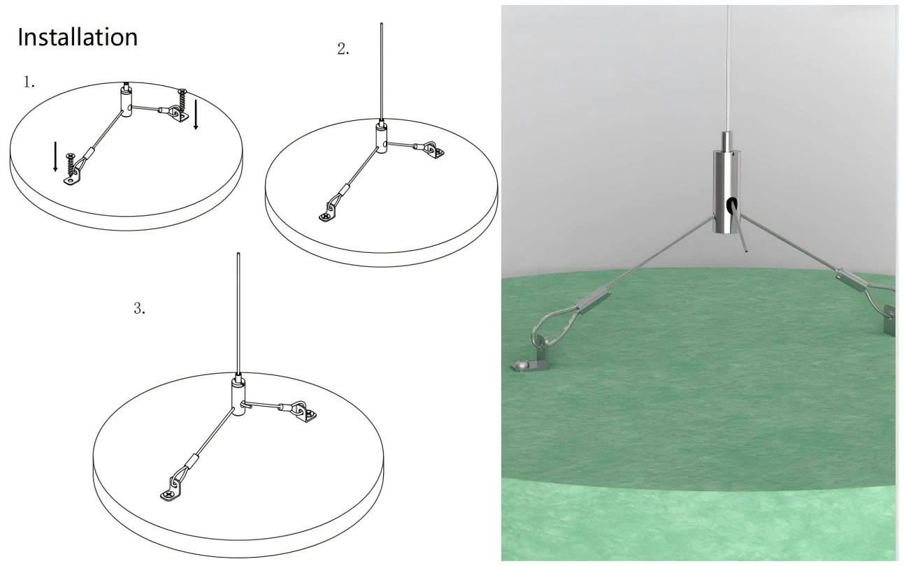 3.baffles in ceiling 3.baffles in ceiling
