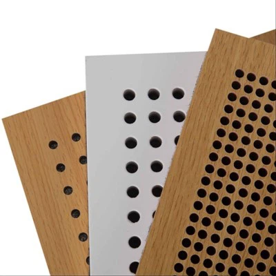 Paneles Acústicos de Madera Perforada