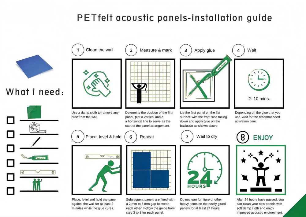 PET Acoustic Wall Panels Installs Way PET Acoustic Wall Panels Installs Way